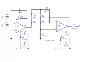 tl062 subwoofer low pass filter