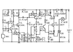 Ballroom synchronous voice switching circuit with music