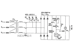 DC motor excitation current circuit