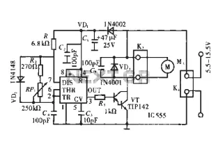 PWM DC motor speed control circuit