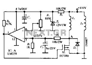 Stimulated simple motor speed control circuit