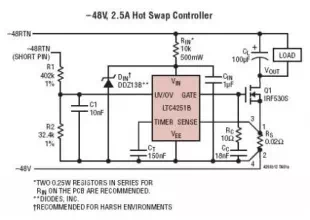 Negative Voltage Hot Swap Controllers in SOT-23