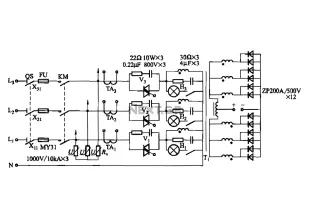 1500A-7V-phase thyristor power regulator circuit a plating