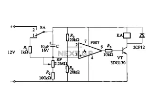 A delay circuit using an operational amplifier