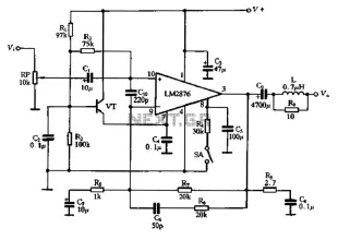 LM2876 amplifier configuration