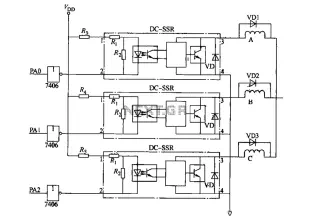 Three-phase stepper motor control circuit