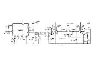 BA532 Amplifier circuit diagram