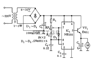 555 zinc-manganese batteries reduction charger circuit