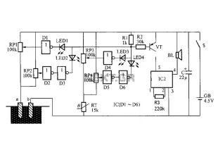 LC179 utilizing temperature and humidity limit alarm circuit diagram