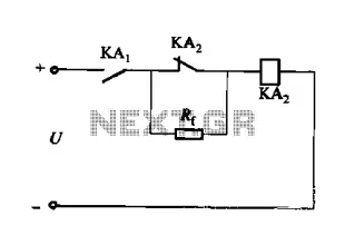 DC relay circuit to accelerate the release