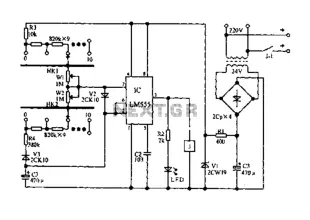 Electrical circuit diagram cycled on and off timer