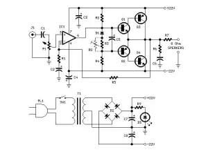 18 watt power amplifier using tle2141c