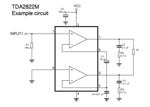 TDA2822 Audio Amplifier