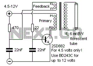 Inverter circuit for florescents