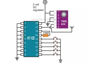 rf remote control encoder and decoder