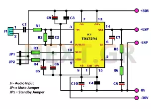 50 Watt Hi-Fi power amplifier circuit