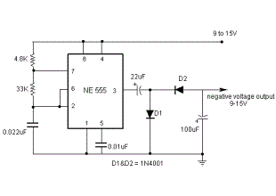 Negative Voltage from single positive power Supply