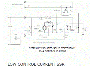Solid State Relay Required Only 50uA Drive Current