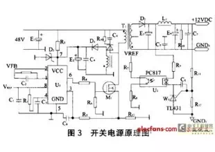 The switching power supply for electrocar based on UC3842 is designed