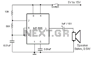radio remote control RC using DTMF circuit diagram