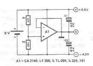 Symmetrical power supply circuit electronic project