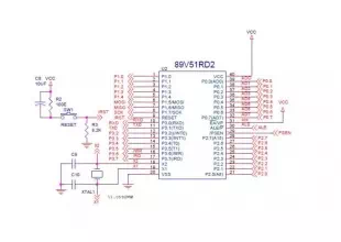 P89v51rd2 Interface With Adc Mcp3202