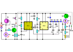 Self-Powered Fast Battery Tester Schematic