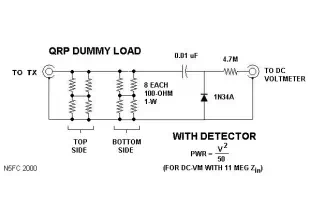 N5ESEs QRP Dummy Load With Built-in RF Detector