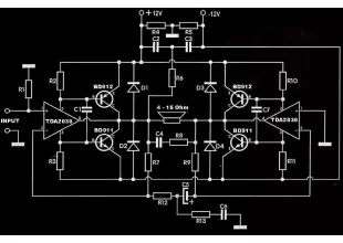 TDA2030 Subwoofer Amplifier Circuit PCB