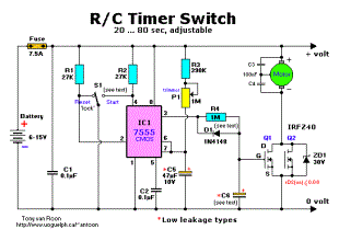 R/C Timer-Switch for Radio Control Applications