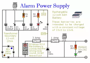 Build This Simple Power Supply For Your Intruder Alarm Project