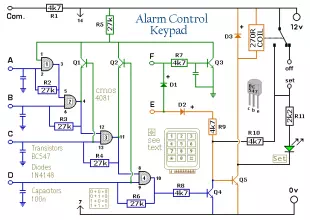 4 Digit Alarm Keypad