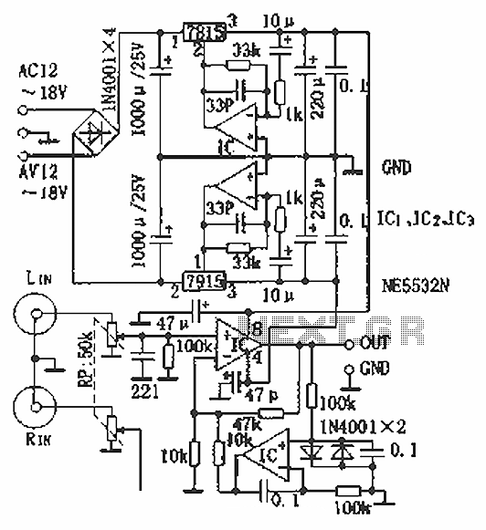 Precision pure DC HIFI headphone amplifier production circuit