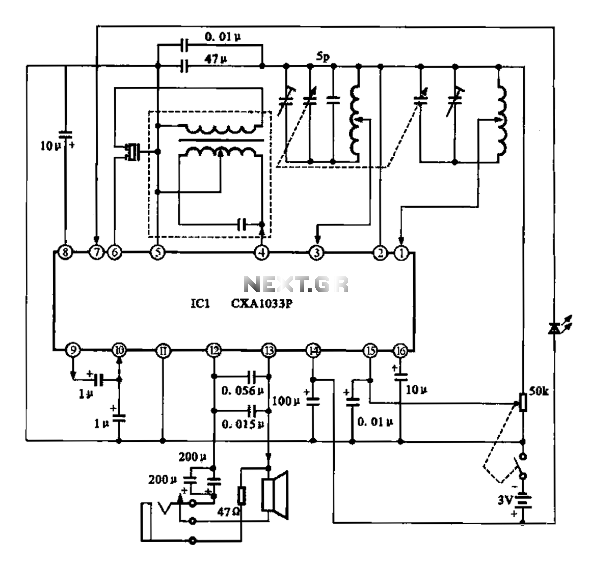 fm radio circuit diagram