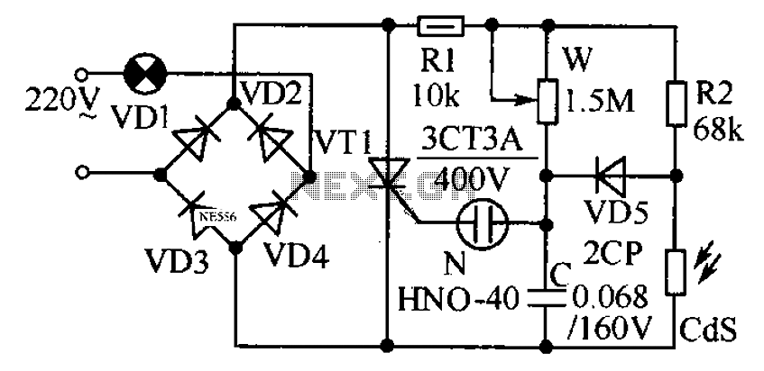 Automatic Light Regulator Circuit Diagram Under Light