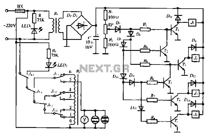 An automatic voltage regulator circuit under Automation ...