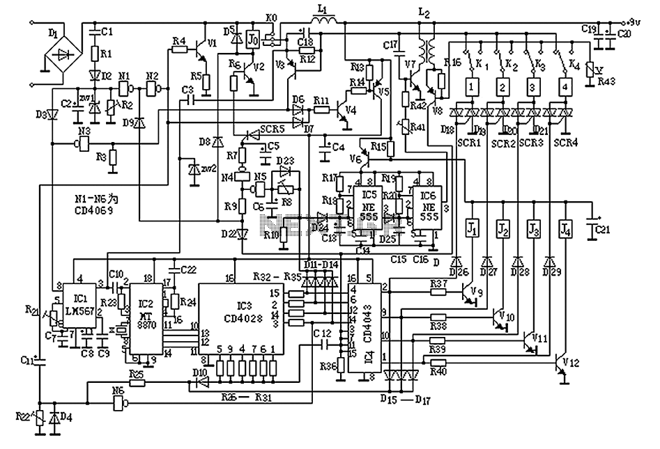 Homemade Small Telephone Pbx Circuit Diagram Under