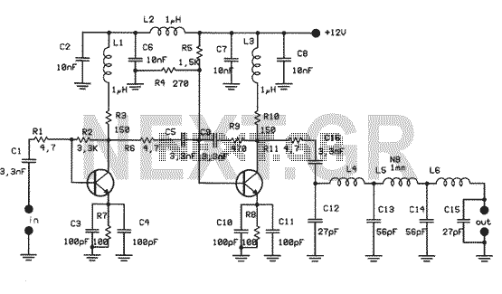 1W Linear FM Booster Circuit/Schematic