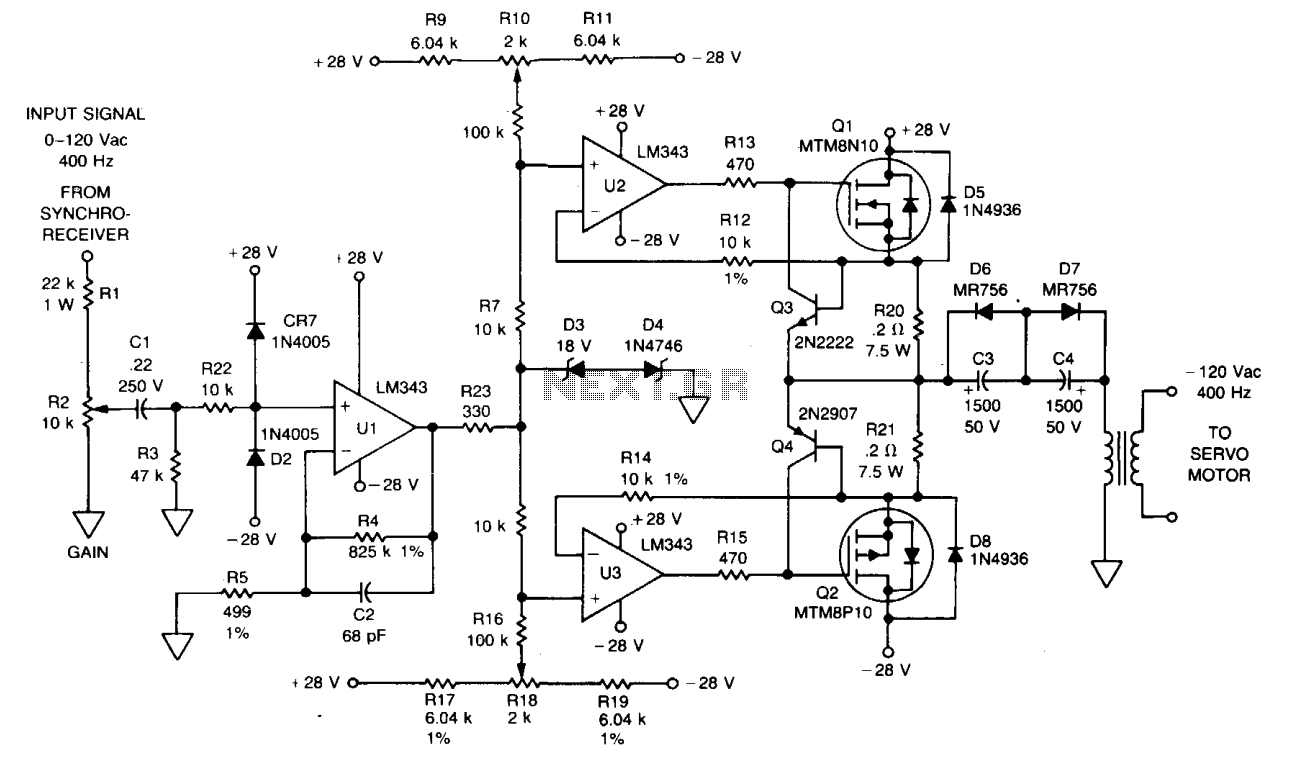 400 Hz servo amplifier under Servo Circuits -12186- : Next.gr