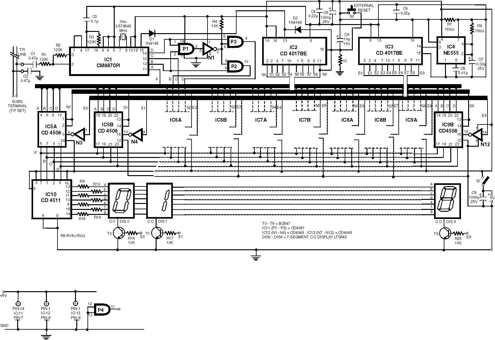 dtmf circuit Â« Telephone Circuits Â« :: Next.