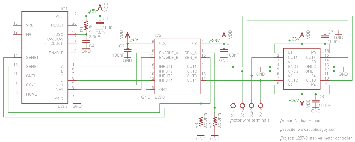 Cheap And Simple Stepper Motor Driver Circuit Using L298 ...