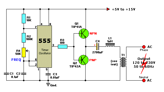 Inerter Circuit 12 V Dc To220ac - 500w 12v To 230v Inverter Circuit Diagram - Inerter Circuit 12 V Dc To220ac