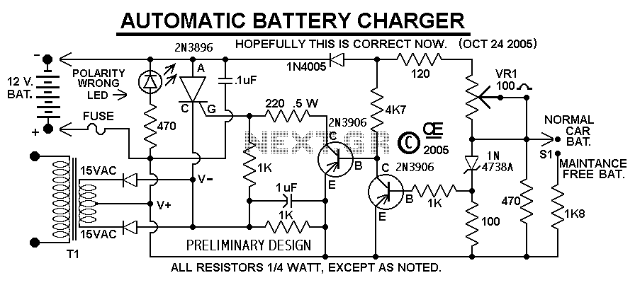  Battery Charger Schematic. on schumacher battery charger schematics