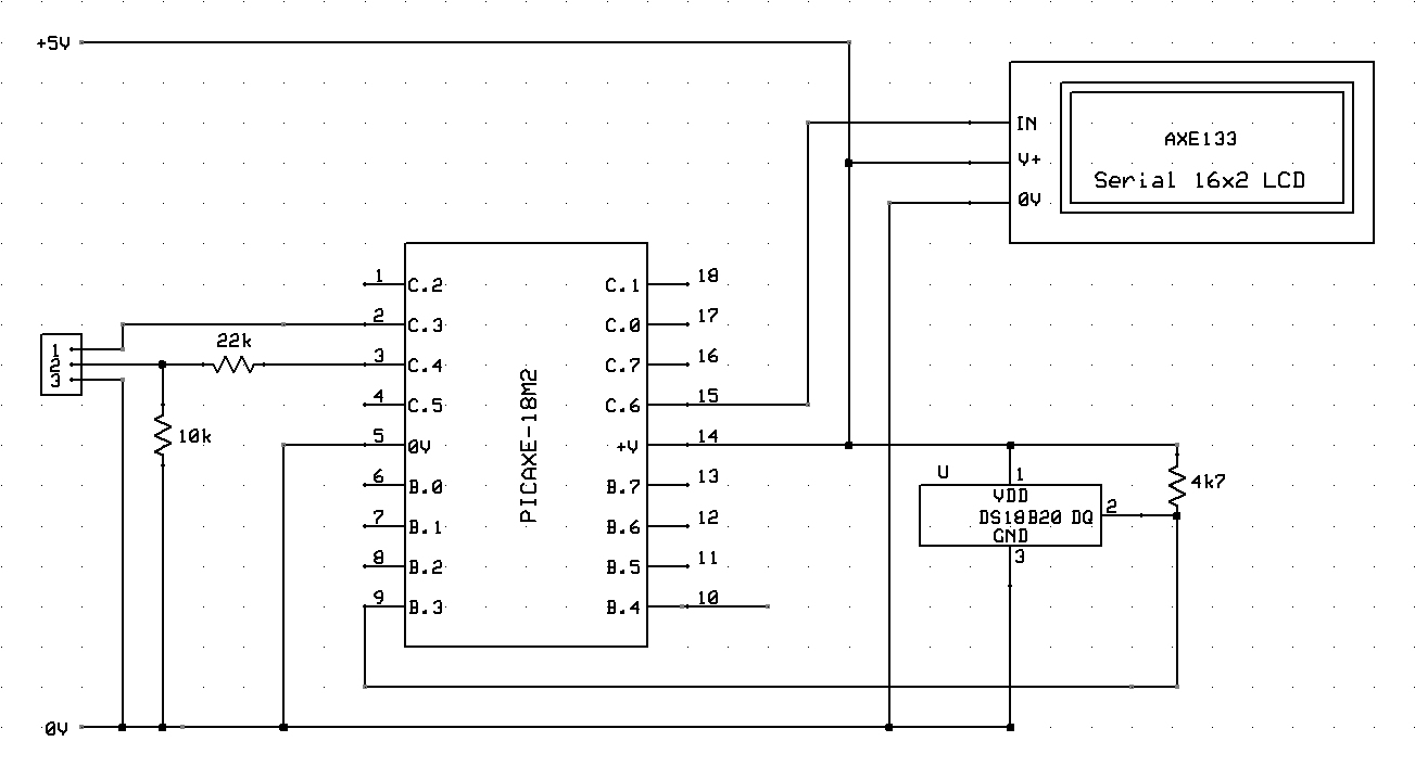 measure temperature with a ds18b20 sensor in picaxe : Repository - Next.gr