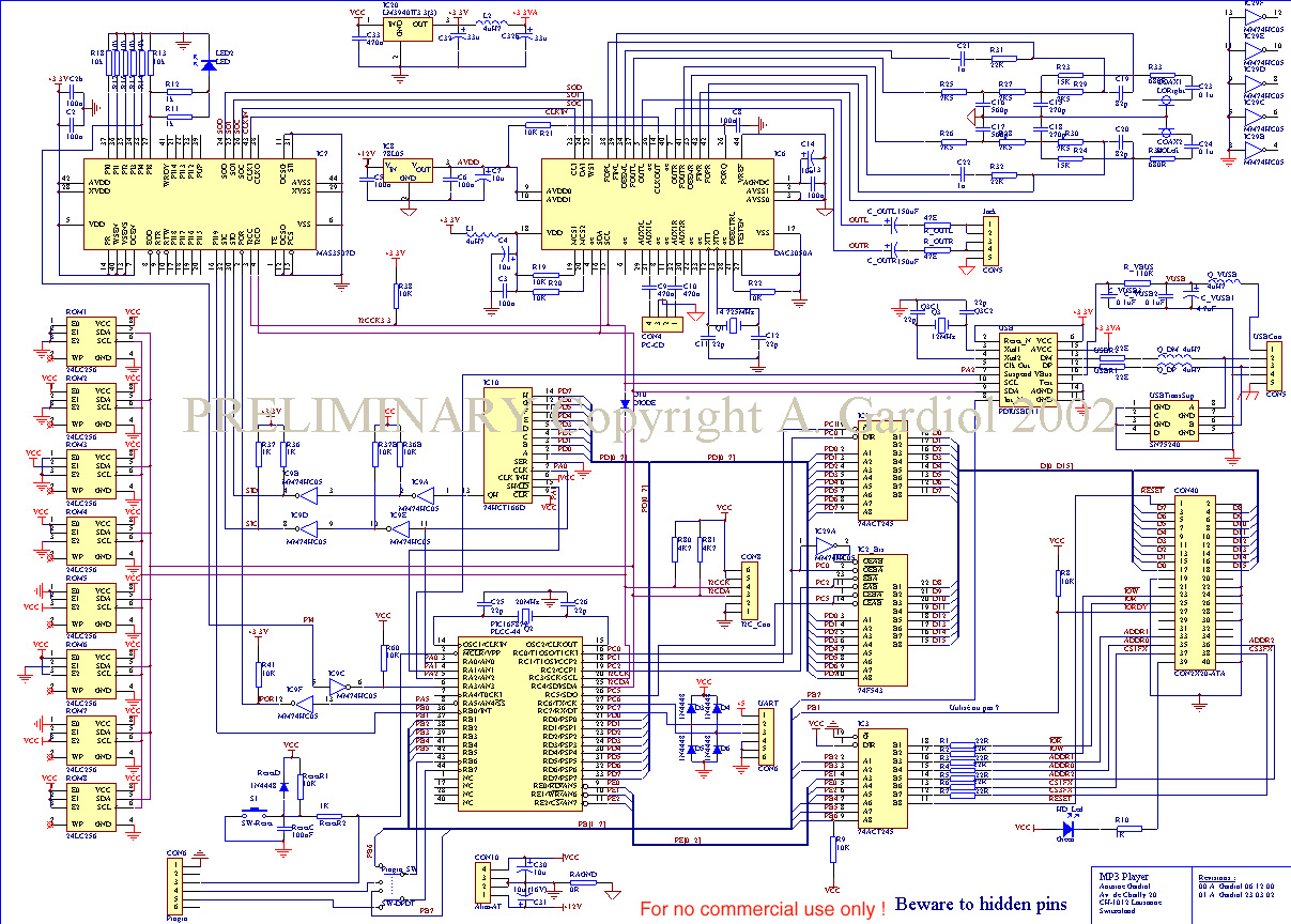 Free Usb Mp3 Player Circuit Board Project Under Repository