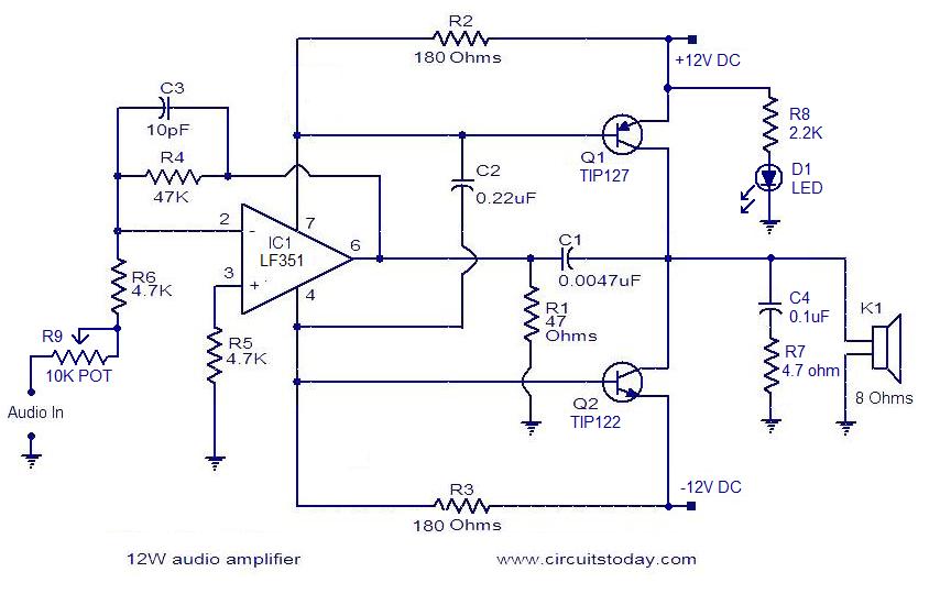 Simple 10W audio amplifier under Repository-circuits ...