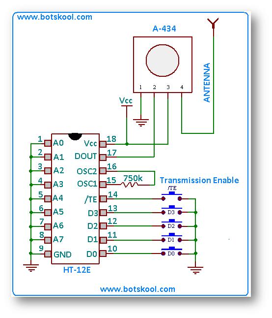 RF Remote Control With HT12E IC under Repository-circuits ...