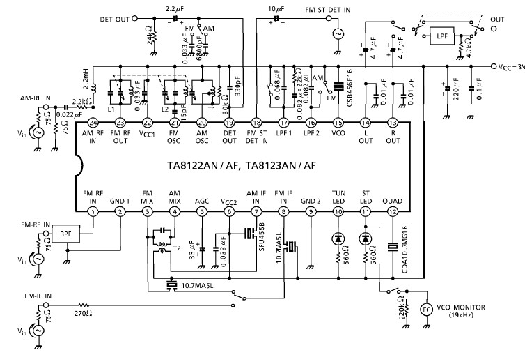 Schematic Diagram Ta8122 Am