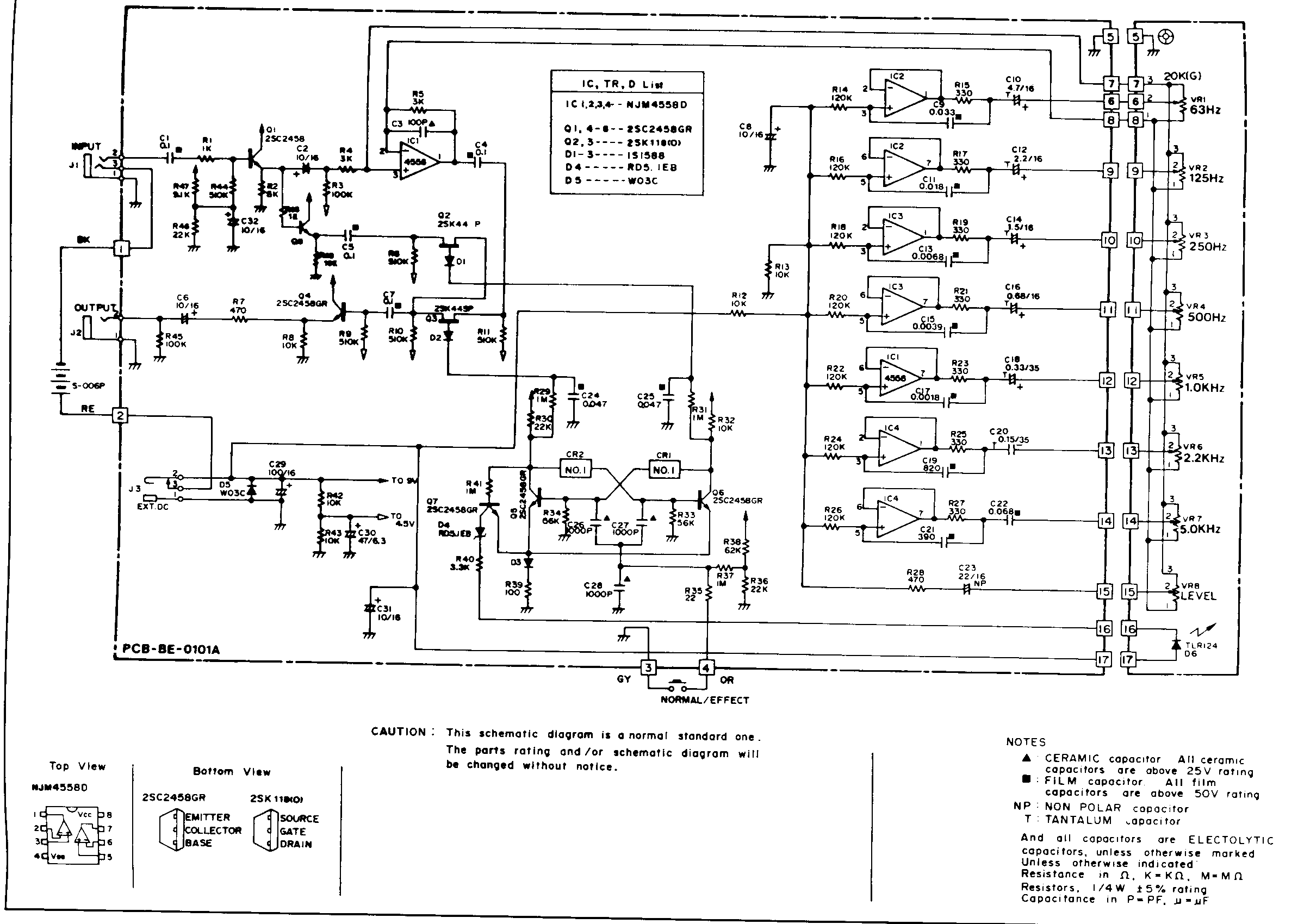 equalizer circuit : Audio Circuits :: Next.gr