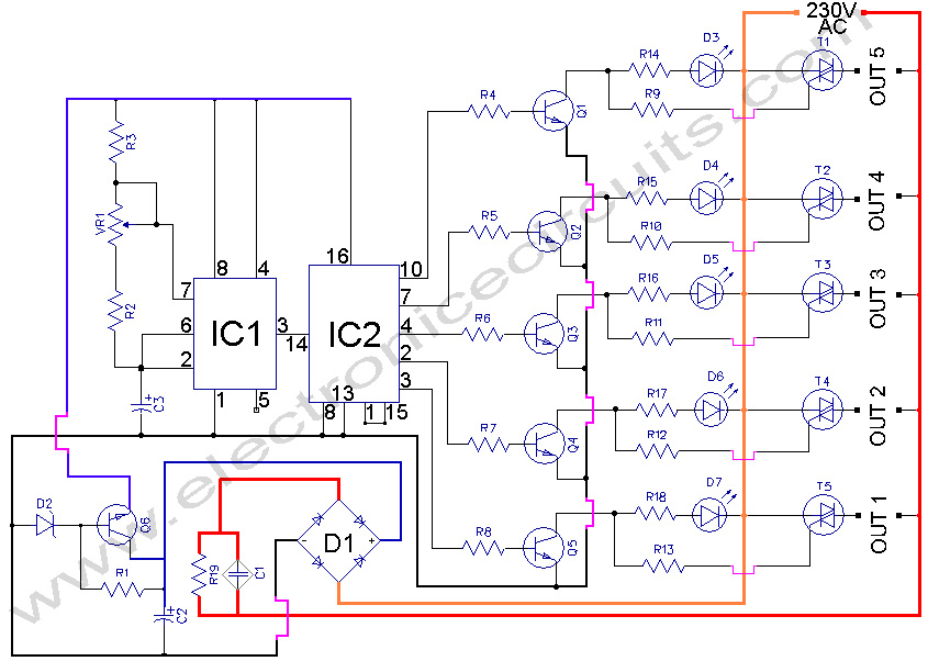5 WAY AC FLASHER CIRCUIT DIAGRAM under Repository-circuits ...
